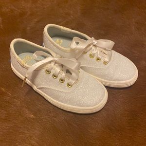 Keds x Kate spade white champion glitter sneakers
